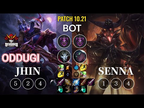 SG OdduGi Jhin vs Senna Bot - KR Patch 10.21
