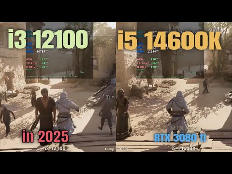 i3 12100 vs i5 14600k - RTX 3080 Ti