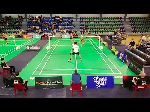 Interclub Badminton TOP 12 - J10 - MDMSA vs BCA - Double Mixte 2