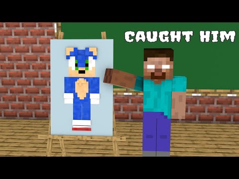 Monster School : Naughty Sonic - Funny Minecraft Animation