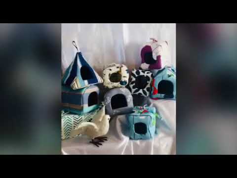 Cute fabric nests for pet birds handmade by BBB for your pet bird.