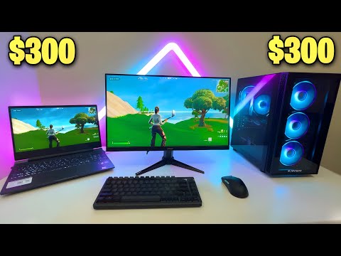 I Bought a $300 Gaming PC vs Laptop...