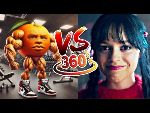 Wednesday Addams VS Udin din din dun Fight | 360° VR