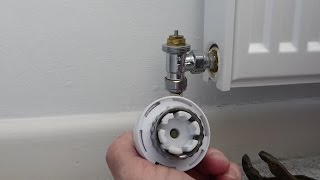 How to remove and replace a thermostatic radiator valve head