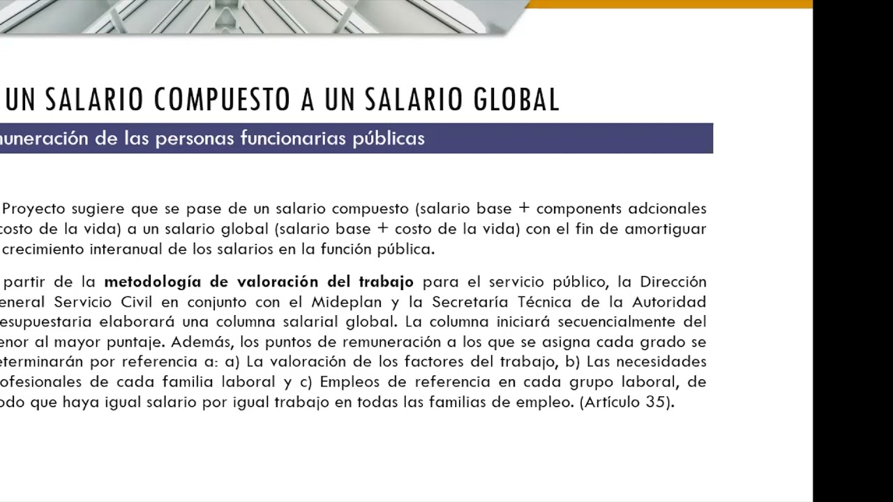 Sofía Guillén imposibilidad de que Servicio Civil establezca salario global a todo el sector público