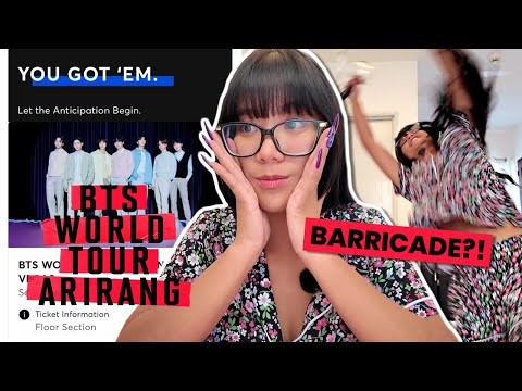 I FAILED BUT THEN GOT BARRICADE?! Getting BTS Concert Tickets #BTSARIRANG | EXPERIENCE