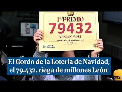 Eufòria en localitats lleoneses després de caure el 79 432, la Grossa de la Loteria de Nadal