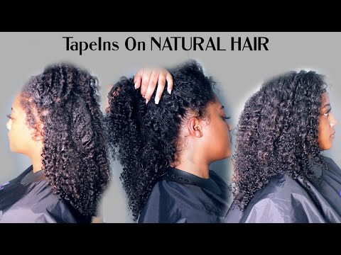 First Time Trying TapeIns! | Curly Tapes | YWigs