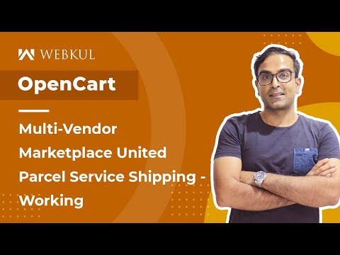OpenCart Multi Vendor United Parcel Service Plugin - Working