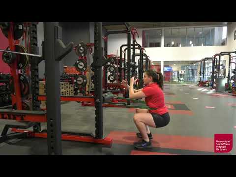 Band Supported Squat - ISO