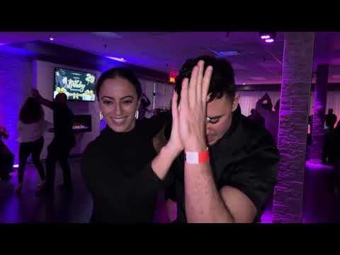 Yoherlandy Garcia & Samantha Scali (Salsa Social) at the Novaera Social on December 2nd 2023