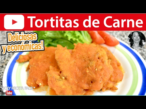 CÓMO HACER TORTITAS DE CARNE | Vicky Receta Facil