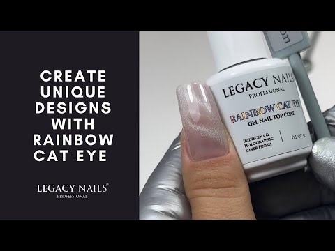 💅✨Create unique designs with  Rainbow Cat Eye | LEGACY NAILS