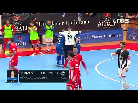 Gol Dani Santos (1-0) Viña Albali Valdepeñas - Jimbee Cartagena. J10, 1Div. LNFS