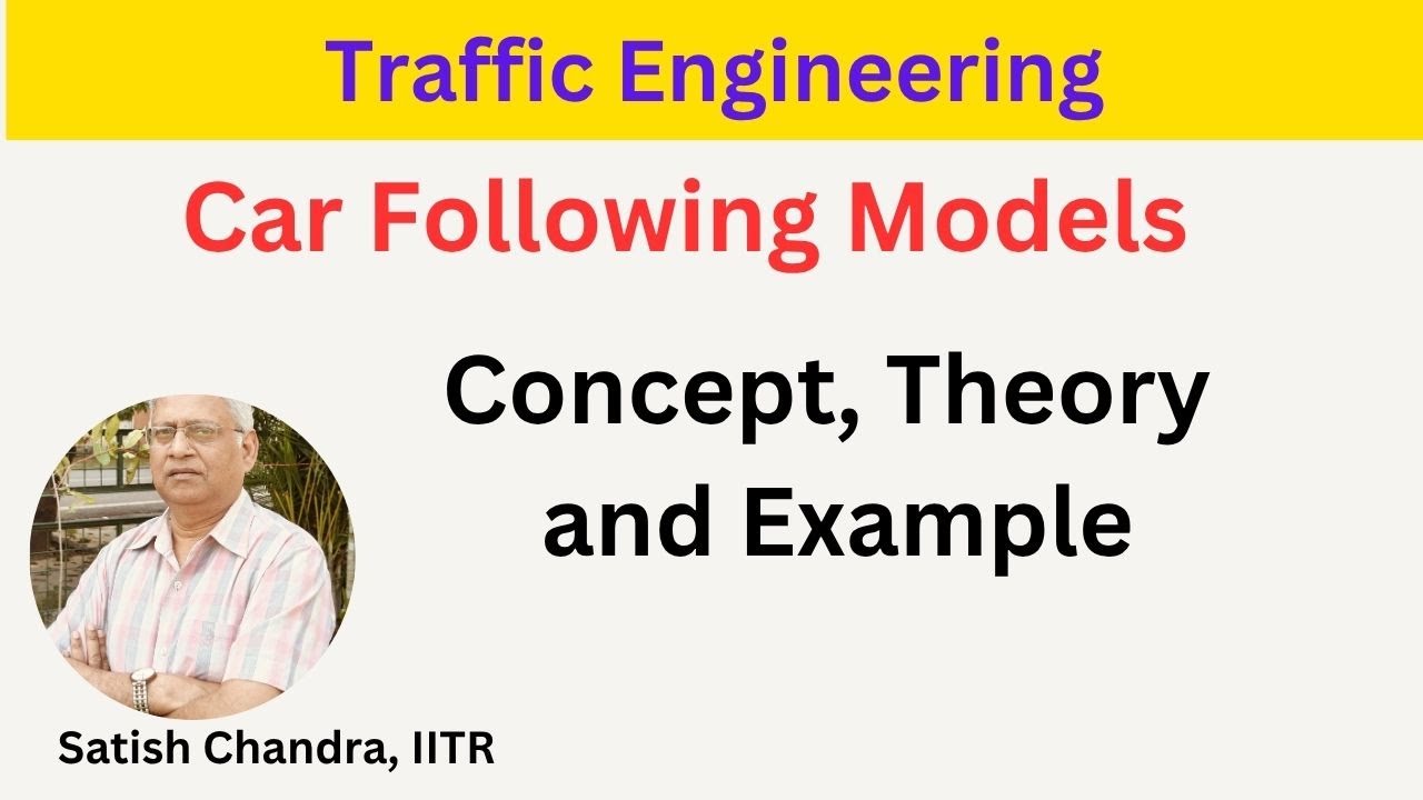 Car following models with basic concept, example and explanation, Car Following models made easy.