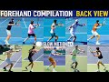 Forehand Compilation Slow Motion Back View Alcaraz Djokovic Sinner Zverev Rublev Shelton