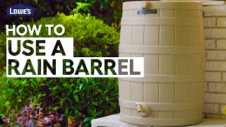 How To Use a Rain Barrel | DIY Basics