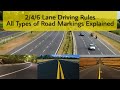 2/4/6 Lane Highway Rules || Everything about Different Road Markings || DrivingHub