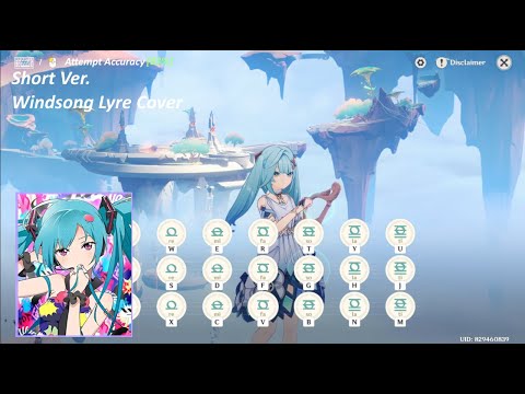 Genshin Windsong Lyre - Tell Your World (kz-livetune) + Notes