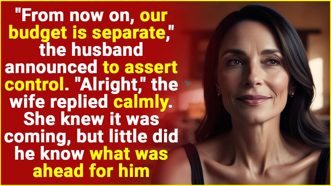 “From now on, our budget is separate," husband declared! Wife’s calm consent caught him off guard