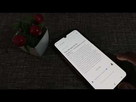 How to customize font size in vivo v20 SE phone