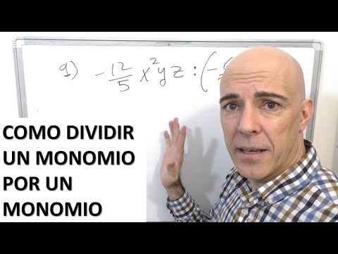 DIVISIÓN DE UN MONOMIO POR UN MONOMIO