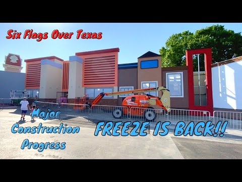 Mr Freeze Is Back Open!! Six Flags Over Texas Vlog 5/8/2022