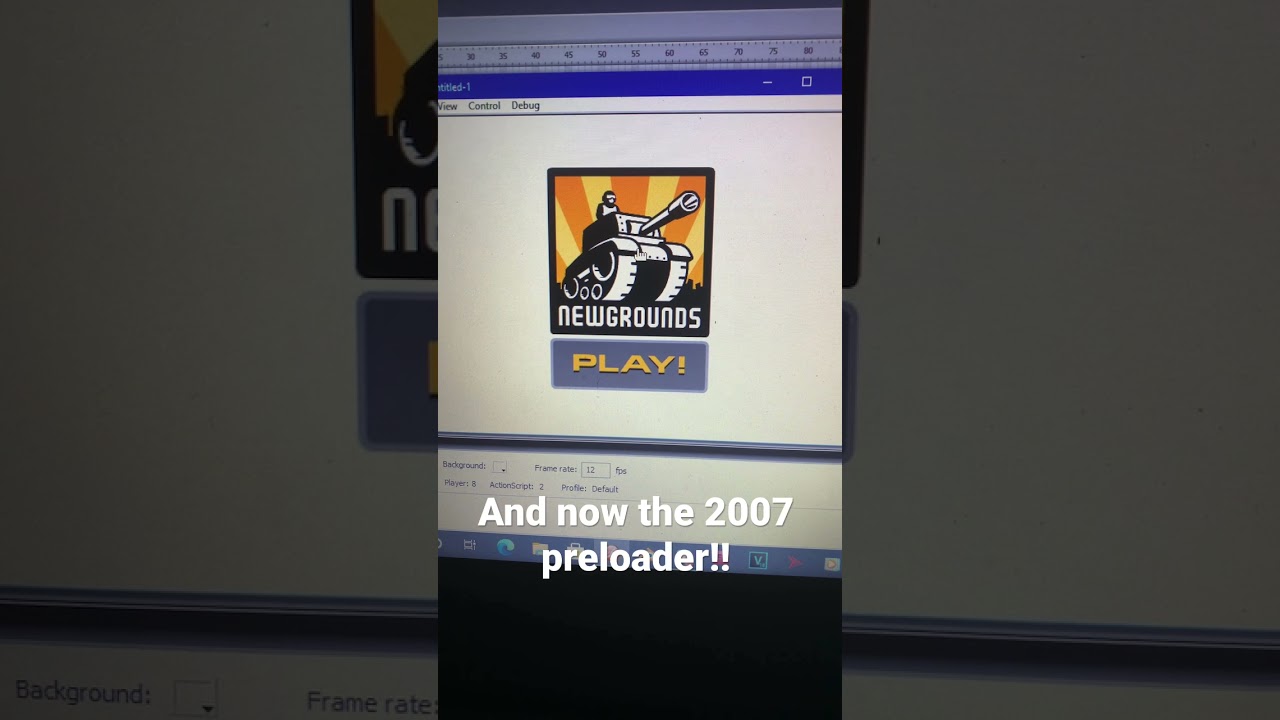 Testing basic Newgrounds preloader from 2007!
