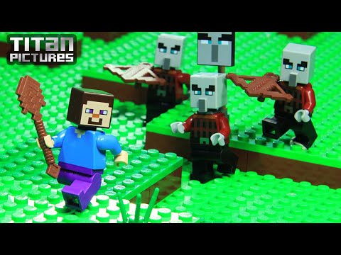 Lego Minecraft - Clan Wars | Villager vs Pillager | Episode 1 - Welcome Back Player
