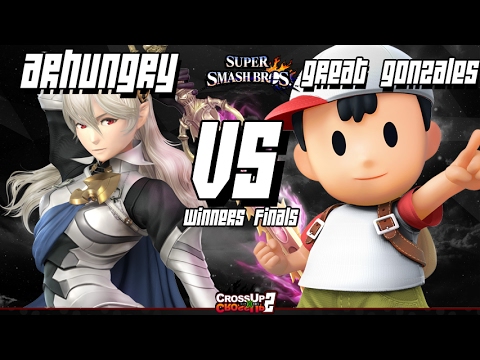 CROSSxUP 2 Smash 4 -  HBA| Arhungry (Corrin) Vs. ECG| The Great Gonzales (Ness) - Winners Finals