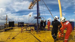 Slickline Operation On An Offshore Platform