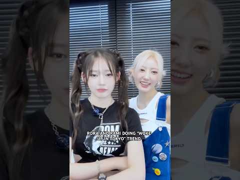 Rora and Rami doing &ldquo;woke up in tokyo&rdquo; trend TikTok ver. #babymonster #shorts #rora #rami #asa #ruka