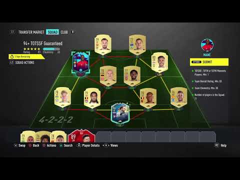 Fifa 20 RTG Episode 293 94+ TOTSSF SBC Solution Easy