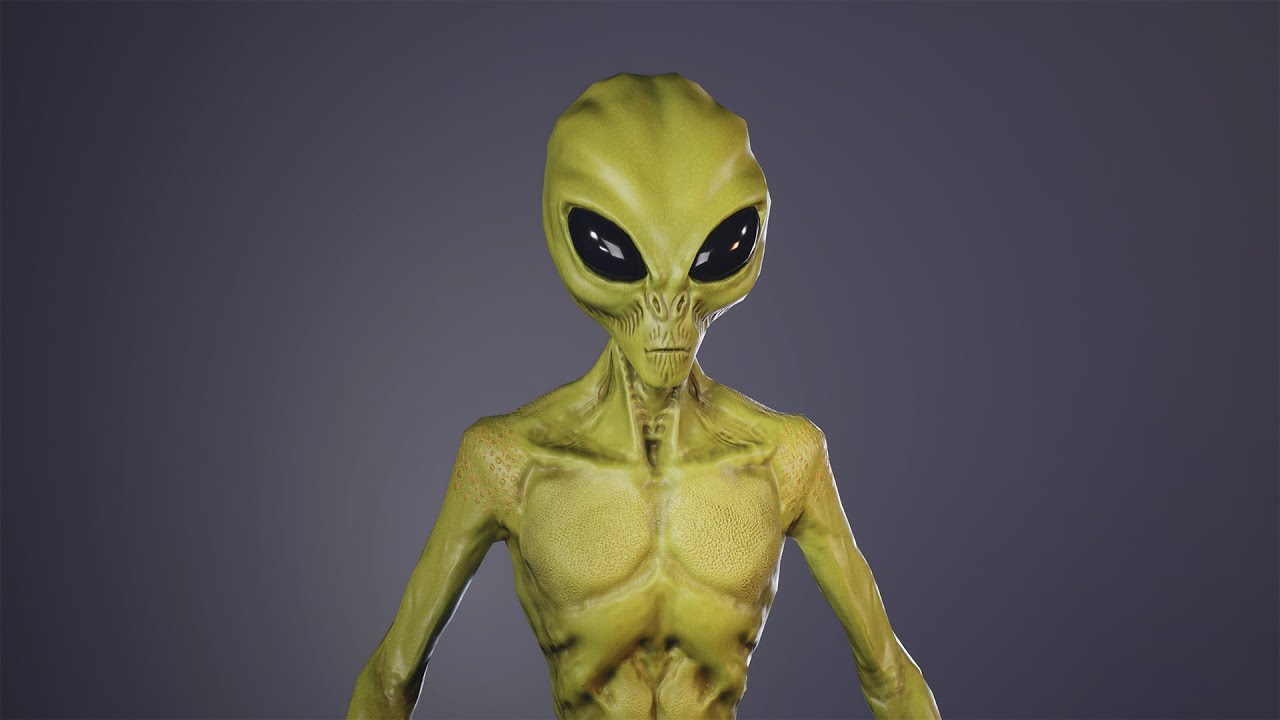Alien 3d model preview