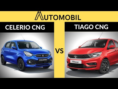 Maruti Suzuki Celerio CNG vs Tata Tiago CNG Car Comparison | Car Details Analysis Reviews| Automobil