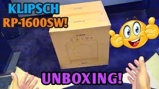 Klipsch RP-1600SW 16" Subwoofer! Unboxing!