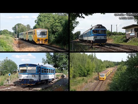 vlaky na tratích 120, 121 a 122 - Jeneček odbočka / 17.08.2022 - odpoledne na Jenečku!