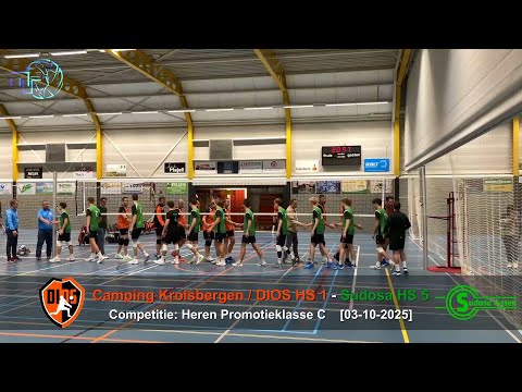 Volleybal Heren Promotieklasse C: Camping Krolsbergen / DIOS H1 - Sudosa H5 [03-10-2025]