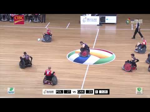 Canada vs Poland GIO 2018 IWRF Wheelchair Rugby World Championships highlights