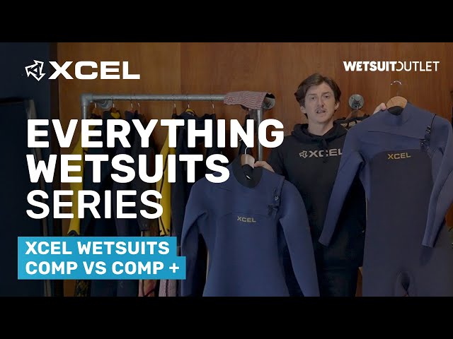 2026 Xcel Mens Comp 5/4mm Chest Zip Wetsuit MN54ZXC4BK - Black