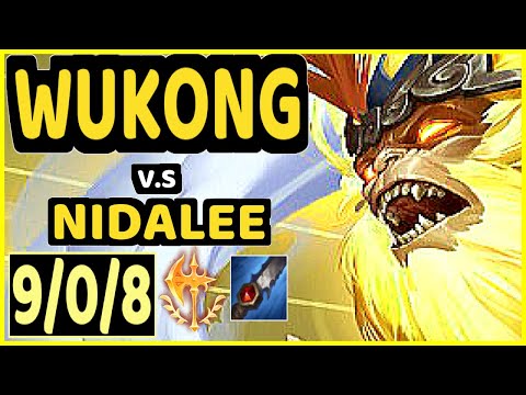 HY0G4 (WUKONG) vs NIDALEE - 9/0/8 KDA JUNGLE CHALLENGER GAMEPLAY - BR