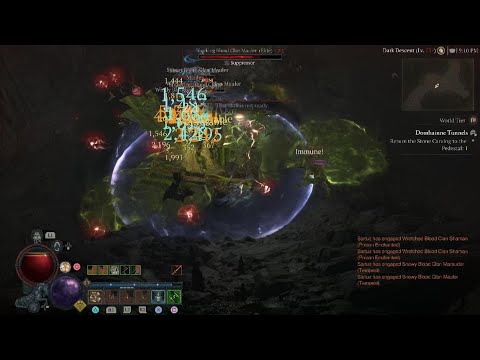 Diablo 4 - Death Trap Poison imbuement Rogue World Tier 4 Dungeon Highlight