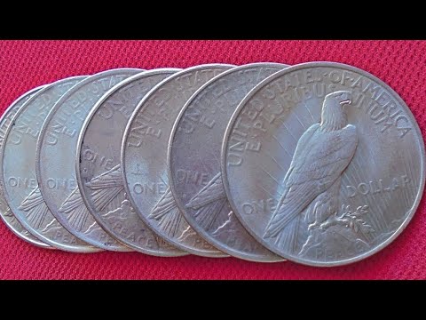 USA Peace Silver Dollar - Designer Anthony DeFrancisci (1921 - 1935)