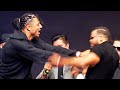 HEATED CHASE DEMOOR PUSHES CORY WHARTON; HAS INTENSE FIRST FACE TO FACE AT PRESS CONFERENCE