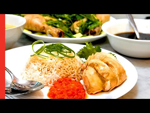 UNIQUE Hainanese Chicken Rice + Cutting Chicken With Scissors