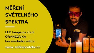 LED lampa na čtení ORANŽOVKA bez modrého světla – stmívatelná | bílá