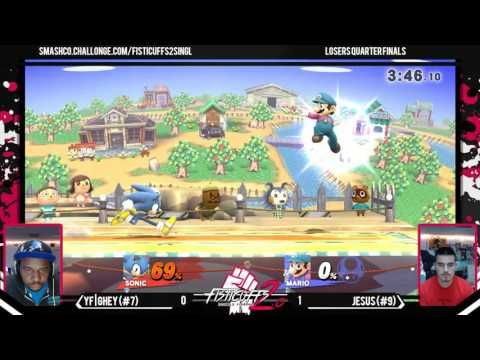 Singles - YF|Ghey (Sonic) Vs. Jesus (Mario) - LQF