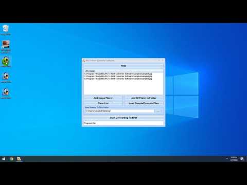 JPG To RAW Converter Software