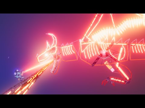 Super Mecha Knight vs The Flying  Dragon Mecha - People Playground 1.22.2