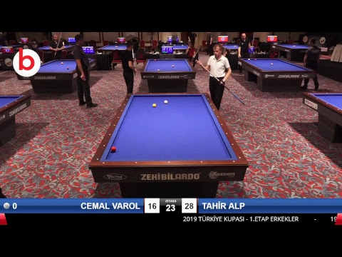 CEMAL VAROL & TAHİR ALP Bilardo Maçı - 2019 TÜRKİYE KUPASI 1. ETAP ERKEKLER-2.TUR